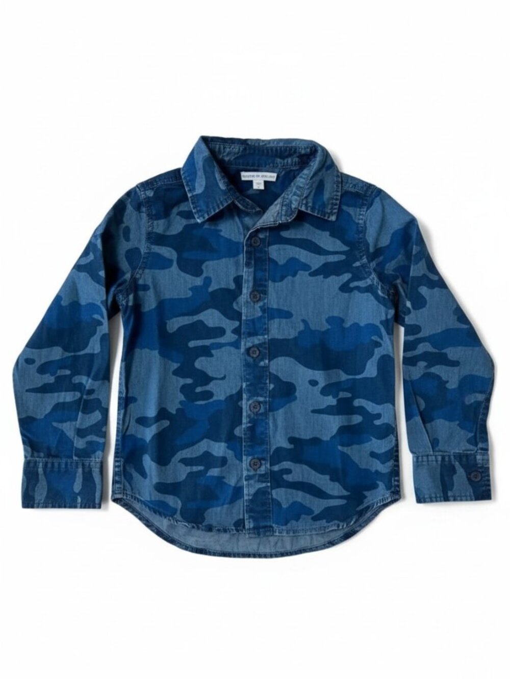 ✨ 5 for $25 ✨Rockets of Awesome Blue Camo Chambray Button Down Long Sleeve Shirt